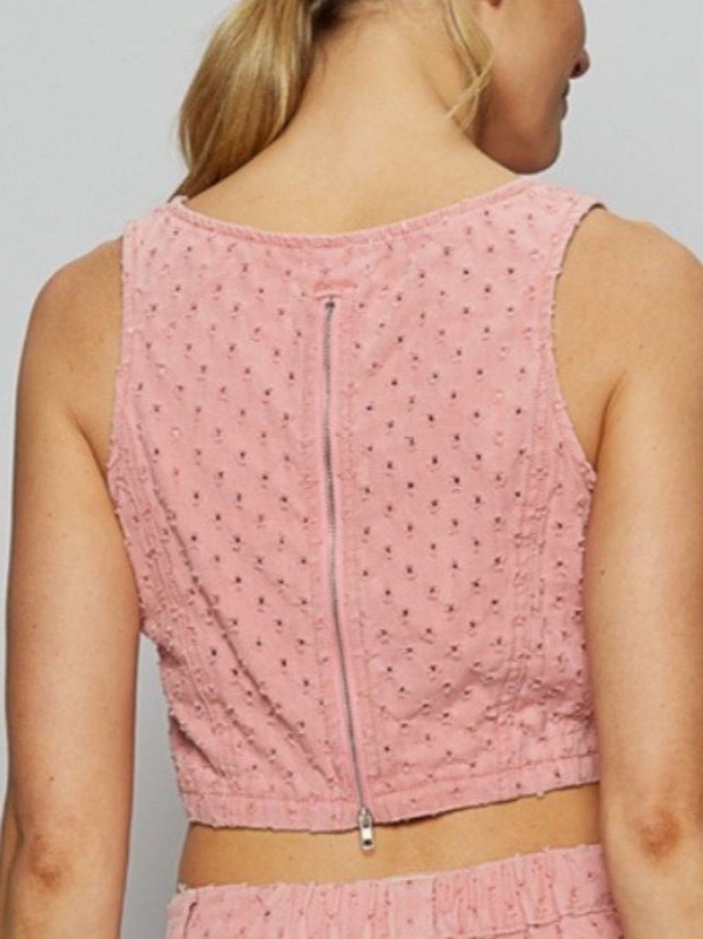 POL Sleeveless Pink Crop Top NWOT - Picture 2 of 4